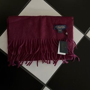 Brooks Brothers Cashmere Scarf new with tags
